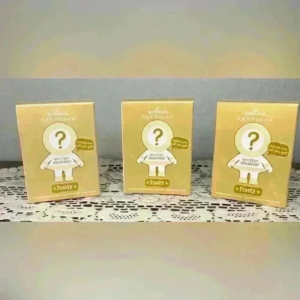 Hallmark Keepsake NEW 2011 set of 3 "Frosty" Mystery Christmas Ornaments - Picture 3 of 5